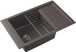 Florentina Мойка кухонная Липси 780 Р серый шелк – фотография-2