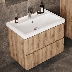 Onika Тумба под раковину Дарон 60 подвесная дуб крафт золотой – фотография-4