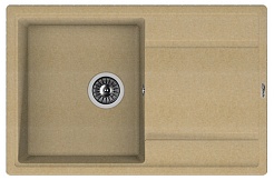 Florentina Мойка гранитная Липси 780 с крылом бежевый – фотография-1