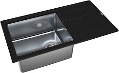 Florentina Мойка кухонная Комби 860 антрацит – фотография-1