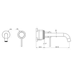 Oliveeka Смеситель для раковины Y OL-88869017-MB черный матовый – фотография-3