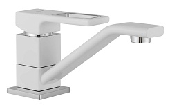 Frap Смеситель для кухни 35k G4517-8 белый/хром – фотография-1