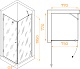RGW Душевой уголок Hotel HO-034 80x80 профиль хром стекло прозрачное – картинка-6