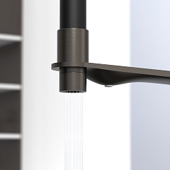 Tokito Смеситель для кухни MITSUISHI вороненая сталь TOK-MIT-1012GM – фотография-4