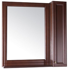 ASB-Woodline Зеркало-шкаф Берта 85, орех, массив ясеня – фотография-1