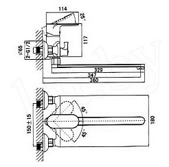 D&K Смеситель "Durer Bayern DA1253301" для ванны – фотография-2