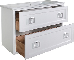 ASB-Woodline Тумба с раковиной Рома 100П белая – фотография-2