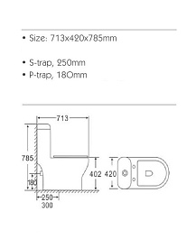 Stella Polare Унитаз-моноблок напольный Бильбао KN6277000 белый – фотография-3