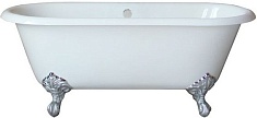 Фэма Чугунная ванна "Patricia", ножки хром, покрытие RAL, матовое