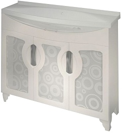 Какса-а Мебель для ванной Каприз зеркальный 105 – фотография-6