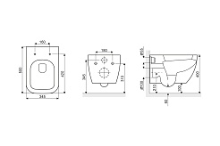 Excellent Унитаз подвесной NESS – фотография-5