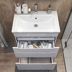 Vigo Тумба под раковину Grani 70 напольная белая – фотография-5