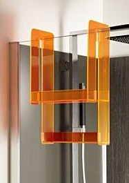 Jacob Delafon Полка для душевых ограждений Bain-Douche Malice оранжевая E6D070-S38 – фотография-1
