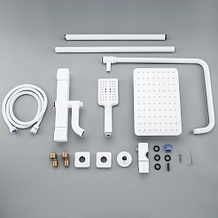 Gappo Душевая стойка G91 G2491-8 белая – фотография-3