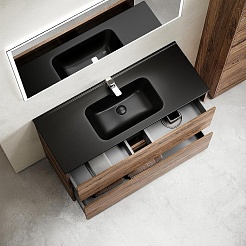 Sancos Тумба с раковиной Libra Floor 120 дуб чарльстон раковина Element 121 CN7006MB – фотография-3