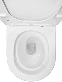 Azario Унитаз-компакт Berton AZ-6093 безободковый с бачком с сиденьем микролифт белый – фотография-8