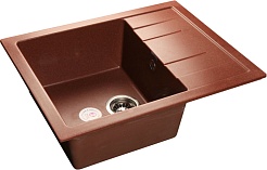 Granfest Мойка кухонная Quadro GF-Q650L Красный марс – фотография-1