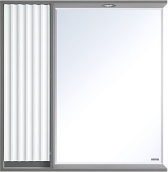 Brevita Мебель для ванной Balaton 80 L белая/серая – фотография-2