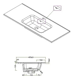 BelBagno Тумба с раковиной Kraft 120 подвесная Pino Pasadena – фотография-13