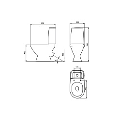 Iddis Унитаз-компакт Iceberg Nova ICN2DSEi24 дюропласт – фотография-3