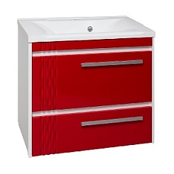 Runo Мебель для ванной Мира 75 красная – фотография-9