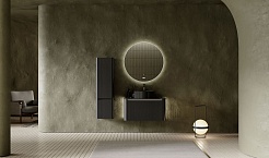 Jorno Шкаф пенал Lumino 34/120 антрацит Lum.04.120/P/A/JR – фотография-5