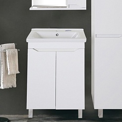 ASB-Mebel Тумба под раковину Бари 60 2.0 белая – фотография-2
