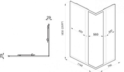 Triton Душевой уголок Вента БВ 120/80 Щ0000064632 – фотография-6