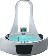 Gemy Акриловая ванна G9069 O с тропическим душем и TV