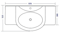 Opadiris Мебель для ванной Борджи 95 слоновая кость – фотография-2