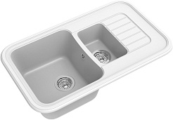 Ewigstein Мойка кухонная Antik 60KF иней – фотография-1