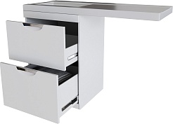 Mixline Тумба с раковиной Атлантик 120 L под стиральную машину белая – фотография-2