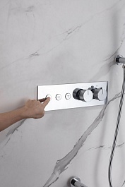 Allen Brau Смеситель для душа Liberty 5.33003-00 (с внутренней частью, 3 выхода) хром – фотография-2