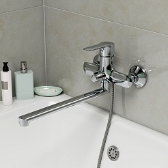 Iddis Смеситель для ванны Cuba CUBSBL2i10WA универсальный – фотография-2