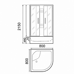 Parly Душевая кабина EC80 N – фотография-2