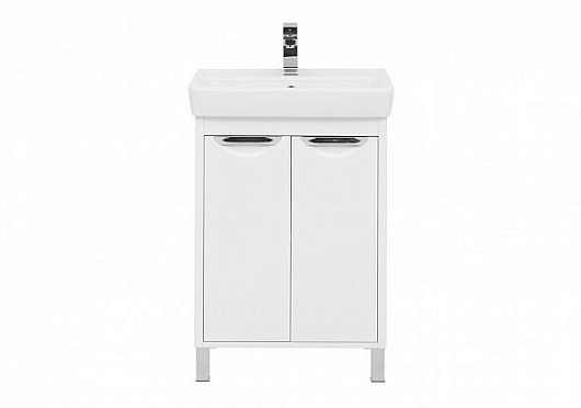 Aquanet Комплект мебели Гретта 60 new 2 двери, белый – фотография-8