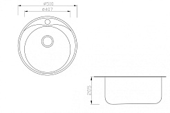 Zorg Кухонная мойка Inox PVD SZR-510/205-BRONZE – фотография-2