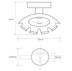 Bemeta Держатель зубной пасты и щёток Omega 104110032 – фотография-2