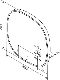 Am.Pm Мебель для ванной Func 80 подвесная темное дерево – фотография-21