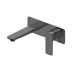 Oliveeka Смеситель для раковины D OL-869003-BGM матовый оружейный металл – фотография-1