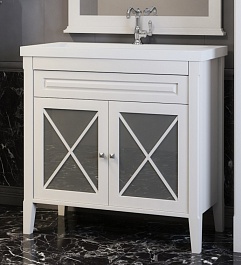 Opadiris Тумба под раковину Палермо 90 белая – фотография-1