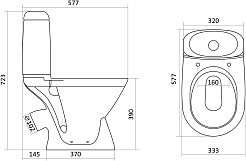 Santek Унитаз-компакт Римини 1WH302130 – фотография-5