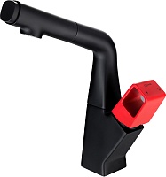 Lemark Смеситель для кухни Soul LM6008BL черный/красный