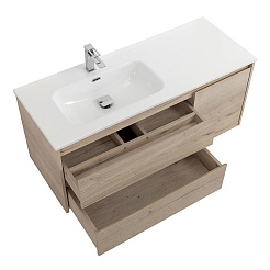 BelBagno Тумба с раковиной Kraft 120 L подвесная Rovere Galifax Bianco – фотография-4