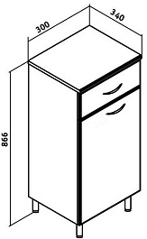 Runo Тумба Универсальная 30 с б/к – фотография-3