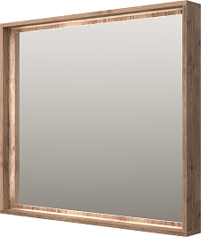 Brevita Зеркальный шкаф Dallas 90 дуб галифакс – фотография-3
