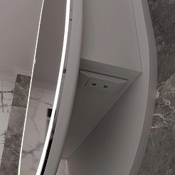 Mixline Зеркальный шкаф Премьер Сохо 50 R белый – фотография-5