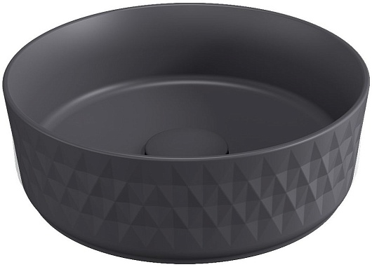 Allen Brau Мебельная накладная раковина Fantasy Romb 36 4.11033.AN антрацит – фото, картинка, фотография-1