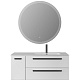 Cezares Тумба с раковиной Eco Cer-N 120-1 R bianco lucido CZR-8095-120-R ручки матовые чёрные – фотография-26