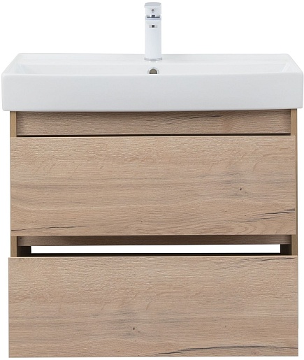 Aquanet Тумба под раковину Nova Lite 75 подвесная дуб крафт – картинка-7